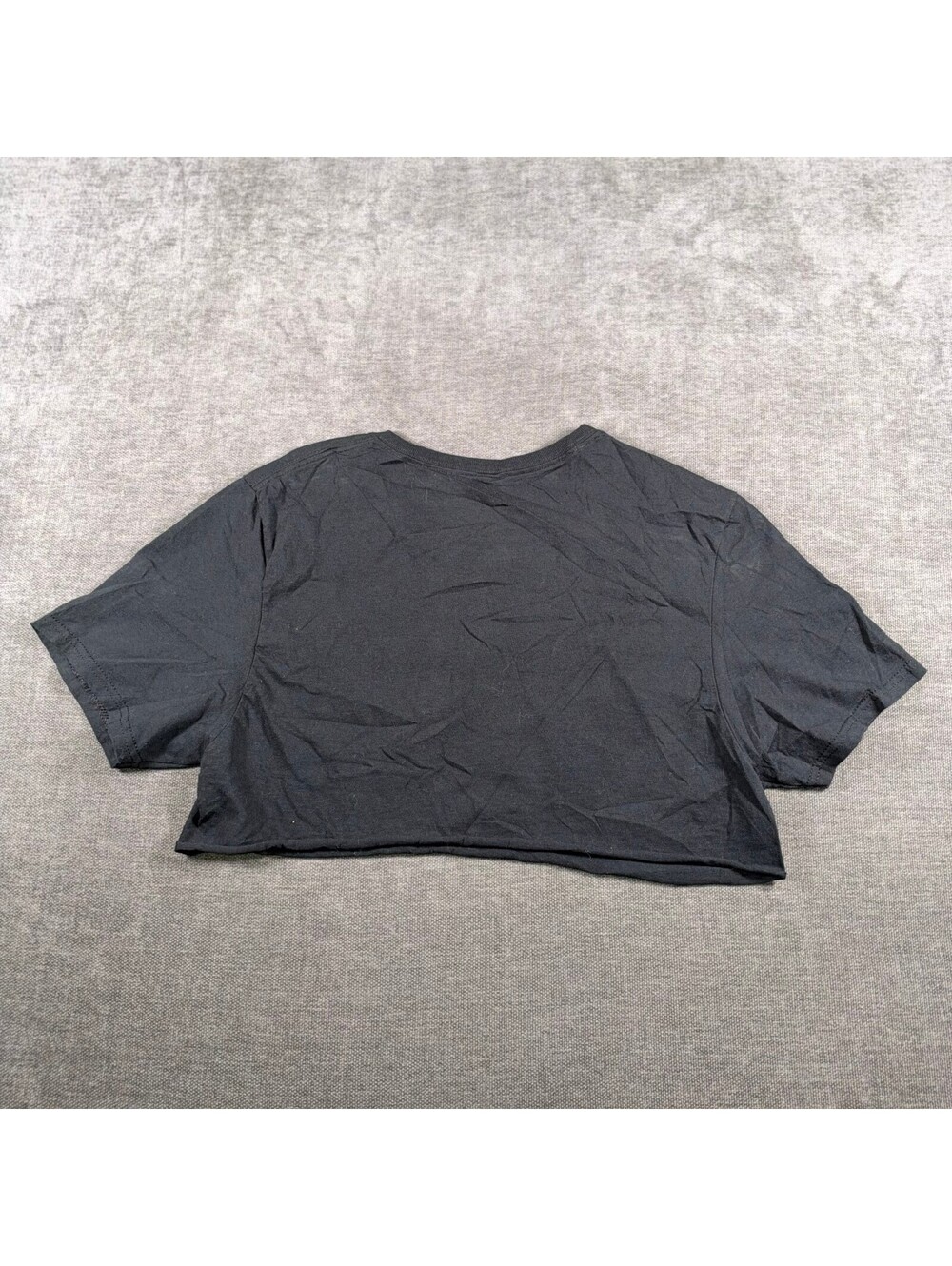 AC/DC Back in Black Cropped Graphic T-Shirt, Medium - Picture 5 of 5